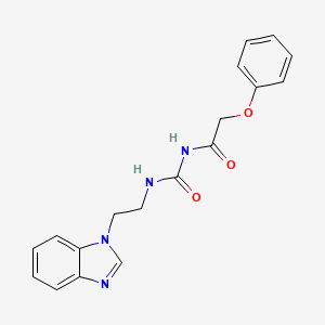 Acetamide, N-(((2-(1H-benzimidazol-1-yl)ethyl)amino)carbonyl)-2-phenoxy-