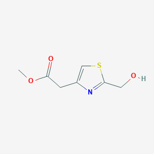 molecular formula C7H9NO3S B1446036 Acétate de méthyle 2-[2-(hydroxyméthyl)-1,3-thiazol-4-yl] CAS No. 1565348-24-4