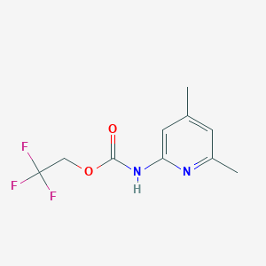 molecular formula C10H11F3N2O2 B1446037 2,2,2-trifluoroethyl N-(4,6-dimethylpyridin-2-yl)carbamate CAS No. 1712667-66-7