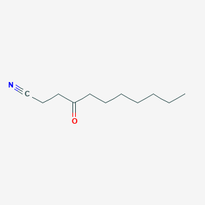 molecular formula C11H19NO B14460403 Undecanenitrile, 4-oxo- CAS No. 73642-85-0