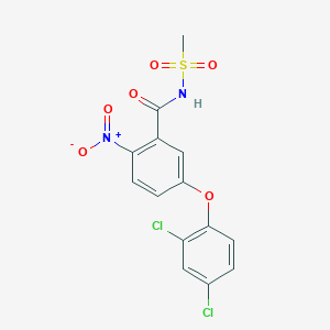 5-(2,4-Dichlorophenoxy)-N-(methanesulfonyl)-2-nitrobenzamide