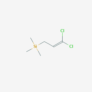 molecular formula C6H12Cl2Si B14460440 (3,3-Dichloroprop-2-en-1-yl)(trimethyl)silane CAS No. 67753-89-3