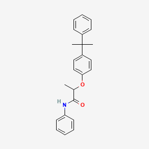 N-Phenyl-2-[4-(2-phenylpropan-2-yl)phenoxy]propanamide