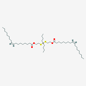 molecular formula C48H92O4S2Sn B14460456 2-[dibutyl-[2-[(Z)-octadec-9-enoyl]oxyethylsulfanyl]stannyl]sulfanylethyl (Z)-octadec-9-enoate CAS No. 67361-77-7