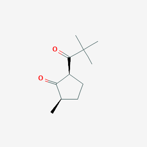 (2S,5R)-2-(2,2-Dimethylpropanoyl)-5-methylcyclopentan-1-one