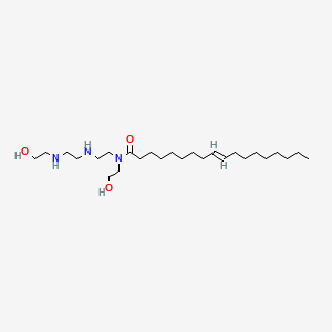 molecular formula C26H53N3O3 B14460517 (Z)-N-(2-Hydroxyethyl)-N-(2-((2-((2-hydroxyethyl)amino)ethyl)amino)ethyl)-9-octadecenamide CAS No. 70815-11-1