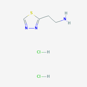 molecular formula C4H9Cl2N3S B1446052 2-(1,3,4-Thiadiazol-2-yl)ethanamine dihydrochloride CAS No. 1523571-16-5