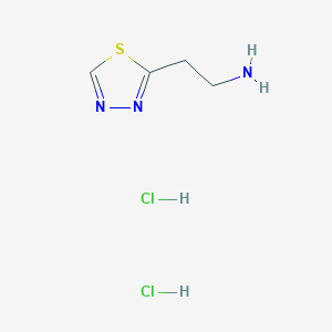 molecular formula C4H9Cl2N3S B1446052 2-(1,3,4-噻二唑-2-基)乙胺二盐酸盐 CAS No. 1523571-16-5