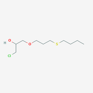 molecular formula C10H21ClO2S B14460631 1-[3-(Butylsulfanyl)propoxy]-3-chloropropan-2-OL CAS No. 67812-05-9