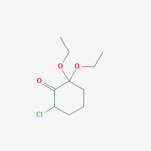 6-Chloro-2,2-diethoxycyclohexan-1-one