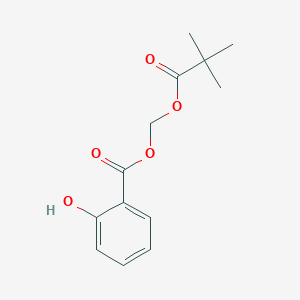 [(2,2-Dimethylpropanoyl)oxy]methyl 2-hydroxybenzoate