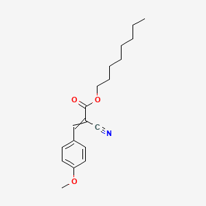 molecular formula C19H25NO3 B14460685 Octyl 2-cyano-3-(4-methoxyphenyl)prop-2-enoate CAS No. 72955-52-3