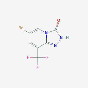 molecular formula C7H3BrF3N3O B1446069 6-Bromo-8-(trifluoromethyl)-[1,2,4]triazolo[4,3-a]pyridin-3(2H)-one CAS No. 1428532-78-8
