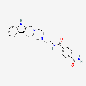 molecular formula C24H27N5O2 B14460694 Ethamidindole CAS No. 72593-08-9