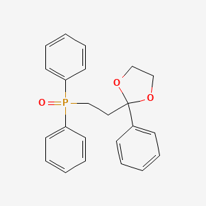 Oxo(diphenyl)[2-(2-phenyl-1,3-dioxolan-2-yl)ethyl]-lambda~5~-phosphane