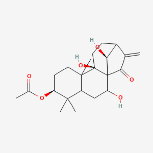 [(6S,10R,16S)-2,10,16-trihydroxy-5,5,9-trimethyl-14-methylidene-15-oxo-6-tetracyclo[11.2.1.01,10.04,9]hexadecanyl] acetate