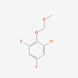 molecular formula C8H7BrF2O2 B1446076 1-溴-3,5-二氟-2-(甲氧甲氧基)苯 CAS No. 1803589-44-7