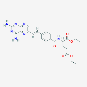 diethyl 2-[[4-[(E)-2-(2,4-diaminopteridin-6-yl)ethenyl]benzoyl]amino]pentanedioate