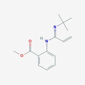 methyl 2-[(N-tert-butyl-C-ethenylcarbonimidoyl)amino]benzoate