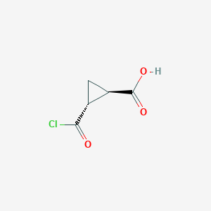 (1R,2R)-2-(Chlorocarbonyl)cyclopropane-1-carboxylic acid