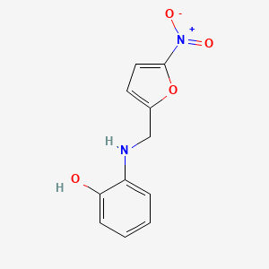 2-{[(5-Nitrofuran-2-yl)methyl]amino}phenol