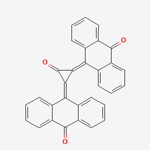 9(10H)-Anthracenone, 10,10'-(3-oxo-1,2-cyclopropanediylidene)bis-