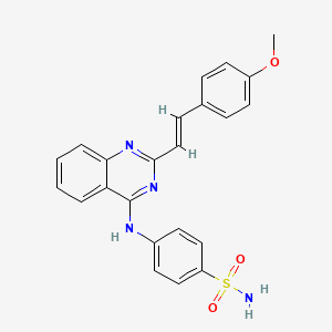 4-((2-(4-Methoxystyryl)quinazolin-4-yl)amino)benzenesulfonamide