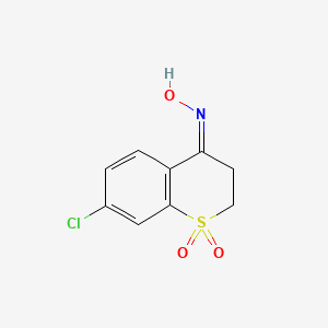 2,3-Dihydro-7-chloro-4H-1-benzothiopyran-4-one oxime 1,1-dioxide