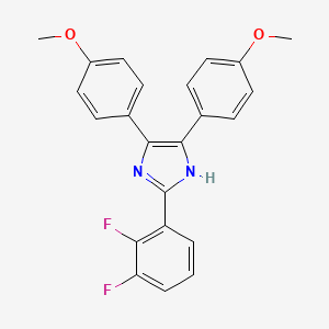 2-(2,3-Difluorophenyl)-4,5-bis(4-methoxyphenyl)-1H-imidazole