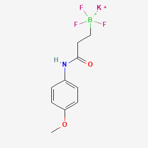 molecular formula C10H12BF3KNO2 B1446089 三氟(3-((4-甲氧苯基)氨基)-3-氧代丙基)硼酸钾 CAS No. 1704705-14-5