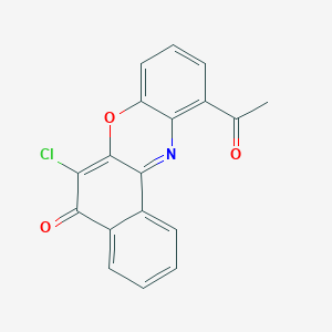 11-Acetyl-6-chloro-5H-benzo[a]phenoxazin-5-one