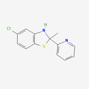 5-Chloro-2-methyl-2-(pyridin-2-yl)-2,3-dihydro-1,3-benzothiazole