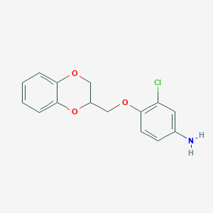 3-Chloro-4-[(2,3-dihydro-1,4-benzodioxin-2-yl)methoxy]aniline