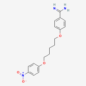 4-[5-(4-Nitrophenoxy)pentoxy]benzenecarboximidamide