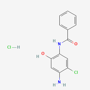 Benzamide, N-(4-amino-5-chloro-2-hydroxyphenyl)-, monohydrochloride