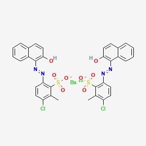 barium(2+);3-chloro-6-[(2-hydroxynaphthalen-1-yl)diazenyl]-2-methylbenzenesulfonate