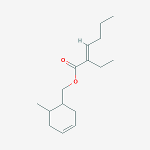 molecular formula C16H26O2 B14461059 (6-Methylcyclohex-3-en-1-yl)methyl 2-ethylhex-2-enoate CAS No. 71172-81-1