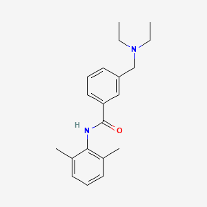 Benzamide, 3-((diethylamino)methyl)-N-(2,6-dimethylphenyl)-