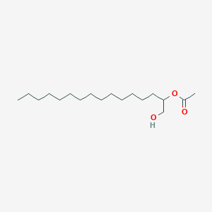 molecular formula C18H36O3 B14461074 1-Hydroxyhexadecan-2-yl acetate CAS No. 74240-79-2