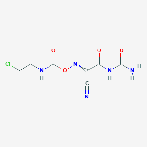 N-Carbamoyl-2-({[(2-chloroethyl)carbamoyl]oxy}imino)-2-cyanoacetamide