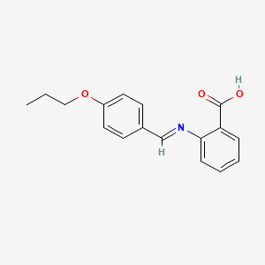 2-(((4-Propoxyphenyl)methylene)amino)benzoic acid