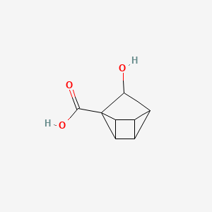 3-Hydroxytetracyclo[3.2.0.0~2,7~.0~4,6~]heptane-2-carboxylic acid