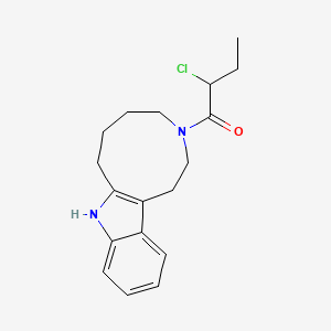 2-Chloro-1-(1,4,5,6,7,8-hexahydroazonino[5,4-b]indol-3(2H)-yl)butan-1-one