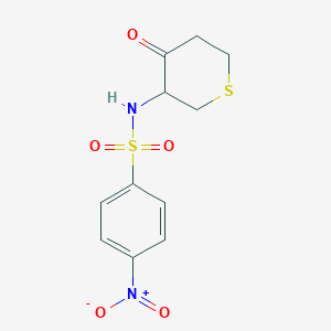 4-Nitro-N-(4-oxothian-3-yl)benzene-1-sulfonamide