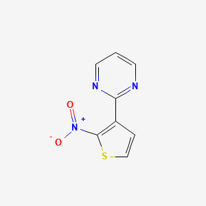 2-(2-Nitrothiophen-3-yl)pyrimidine