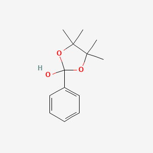 4,4,5,5-Tetramethyl-2-phenyl-1,3-dioxolan-2-ol