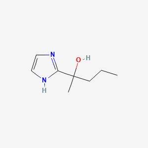 molecular formula C8H14N2O B1446146 2-(1H-imidazol-2-yl)pentan-2-ol CAS No. 1935032-42-0