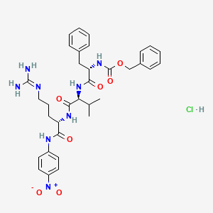 molecular formula C34H43ClN8O7 B1446150 Z-Phe-Val-Arg-pna HCl CAS No. 69716-00-3