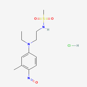 Methanesulfonamide, N-[2-[ethyl(3-methyl-4-nitrosophenyl)amino]ethyl]-, monohydrochloride