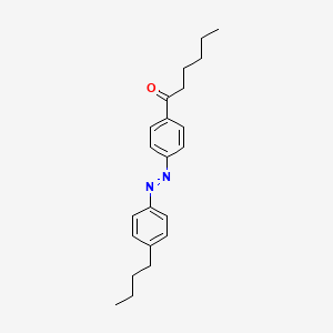 1-{4-[(E)-(4-Butylphenyl)diazenyl]phenyl}hexan-1-one